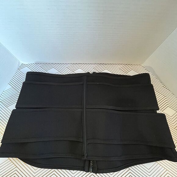 Women's Double Belt Waist Trainer Size XXL Black EUC - Picture 7 of 9